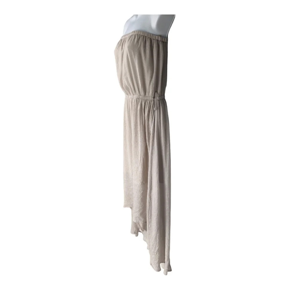 UK2LA Beige Strapless Dress Medium - Picture 5 of 10